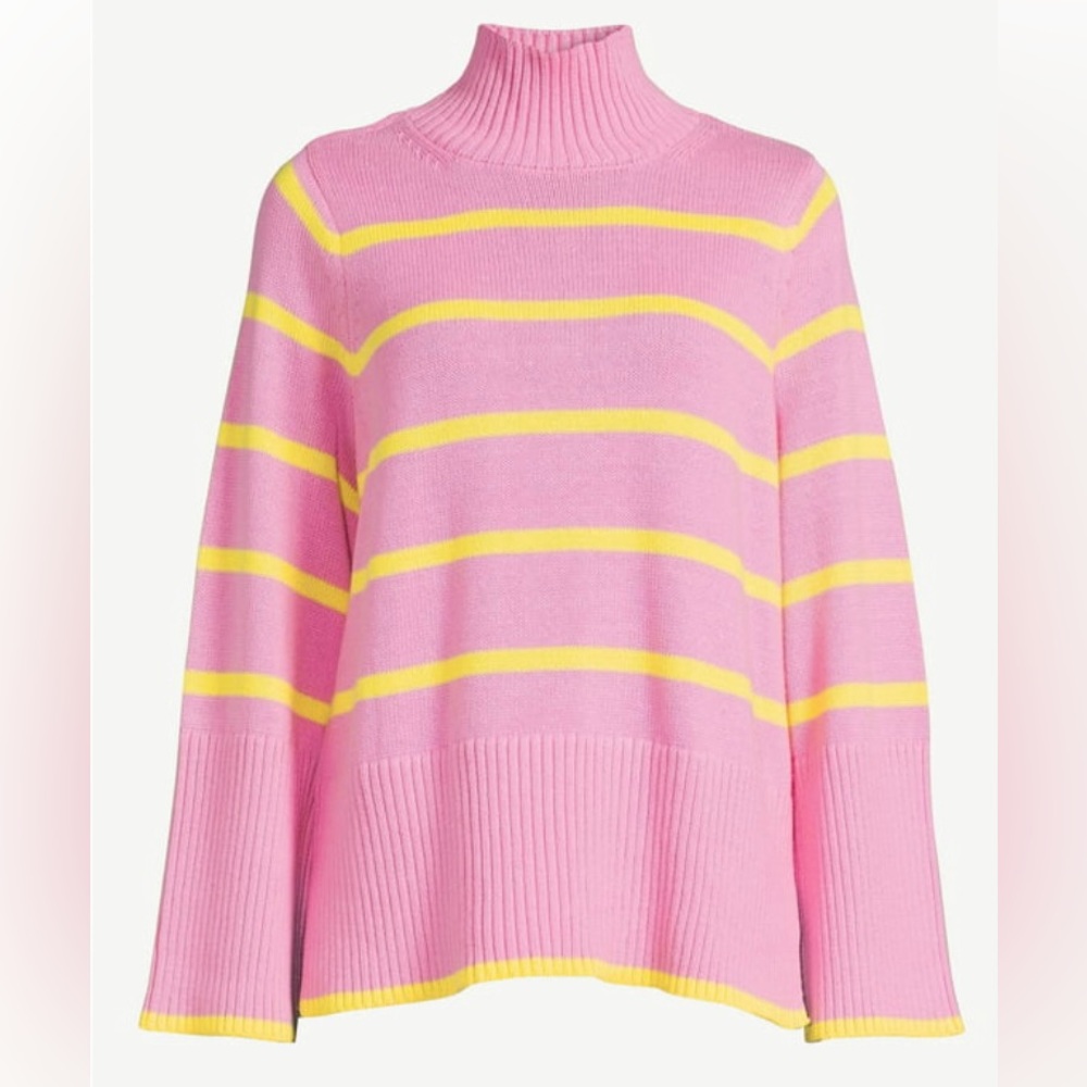 Free Assembly Women’s Tall Rib Turtleneck Sweater - Picture 1 of 5